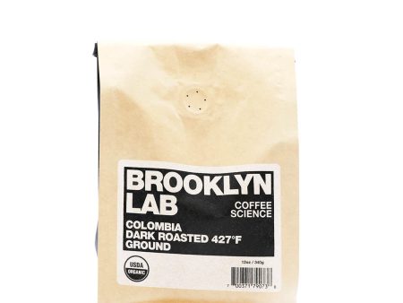 Brooklyn Lab Colombia Dark Roasted 427F Ground Coffee 12oz Hot on Sale