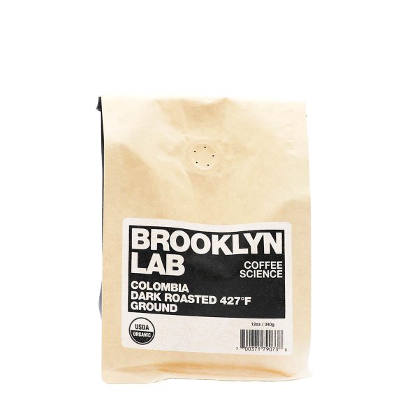 Brooklyn Lab Colombia Dark Roasted 427F Ground Coffee 12oz Hot on Sale