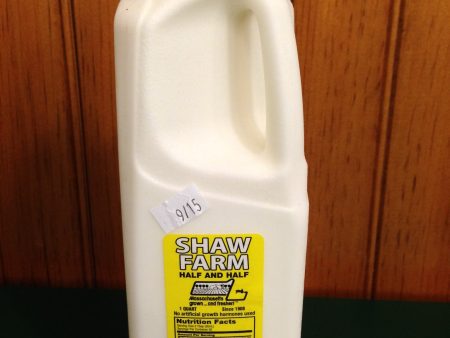 Shaw Farm - Half & Half creamer, quart plastic Discount