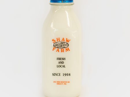 Shaw Farm - Fat Free Milk, quart returnable bottle Online Sale