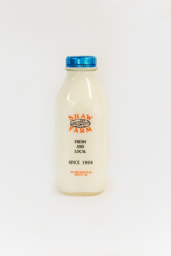 Shaw Farm - Fat Free Milk, quart returnable bottle Online Sale