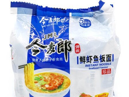 Jinmailang Instant Noodle Soup Seafood Flavor 104g X 5Pks, 520g Online now