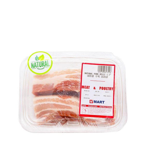 Natural Pork Belly 1.5   1.2lb Online