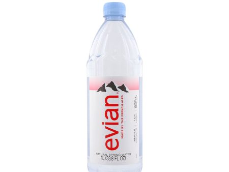 Evian Natural Spring Water 1L Online now