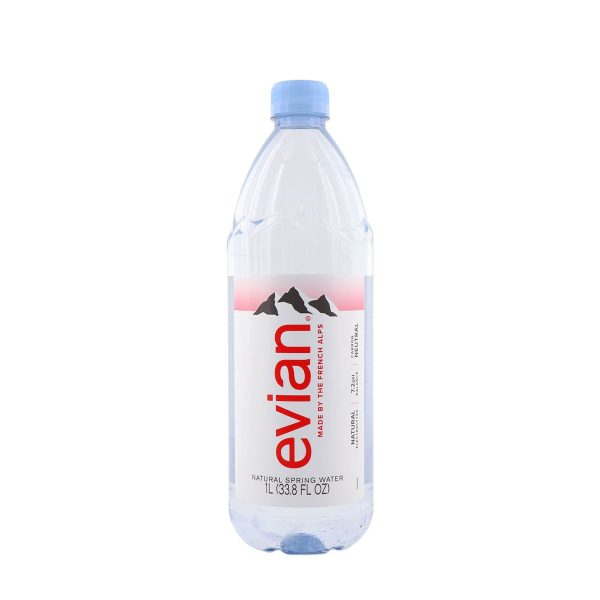 Evian Natural Spring Water 1L Online now