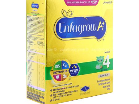 Enfagrow A+ MindPro Step 4 with MFGM Pro, DHA Pro and 2 -FL (Vanilla) 580g Online Hot Sale