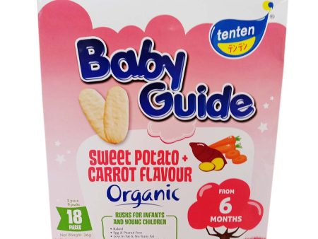 Tenten Baby Guide Rice Rusks Sweet Potato and Carrot Flavour 36g Discount