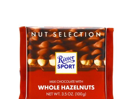 Ritter Sport Milk Chocolate with Whole Hazelnuts 3.5oz Discount