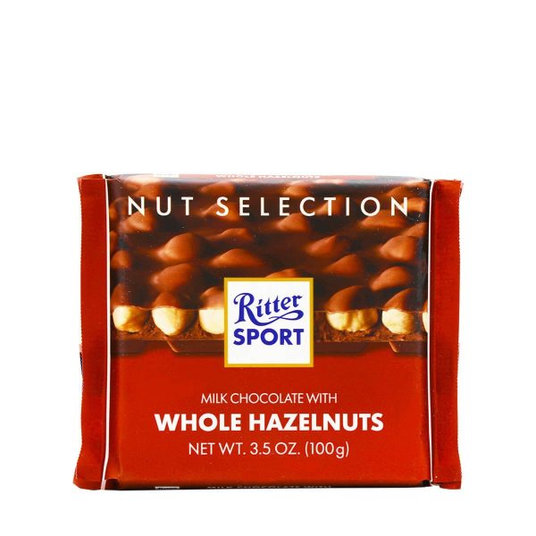 Ritter Sport Milk Chocolate with Whole Hazelnuts 3.5oz Discount