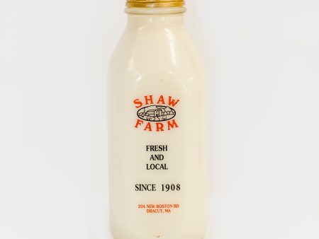 Shaw Farm - Non-Homogenized Whole Milk, quart returnable bottle Online now