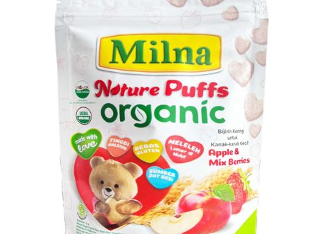 Milna Nature Organic Apple and Mixberry Puff 15g For Discount