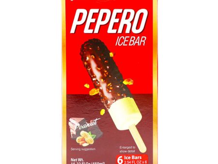 Lotte Pepero Ice Bar Peanut Flavor 6 Ice Bars x 2.54fl.oz, 15.22fl.oz Online now