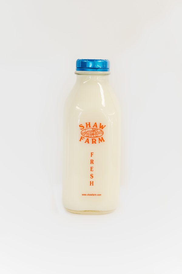 Shaw Farm - Fat Free Milk, quart returnable bottle Online Sale