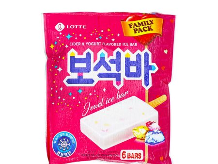 Lotte Frozen Cider & Yogurt Flavored Ice Bar Family Pack 2.70fl.oz x 6 Bars Discount