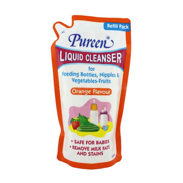 Pureen Liquid Cleanser Orange Scent Refill Pack 600ml Discount