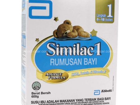 Similac 1 Step 1 Infant Formula Milk Powder 600g Supply