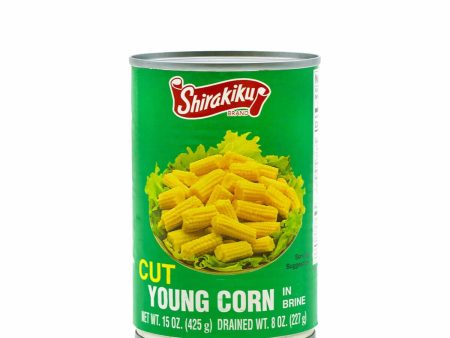 Shirakiku Cut Young Corn 15oz For Sale