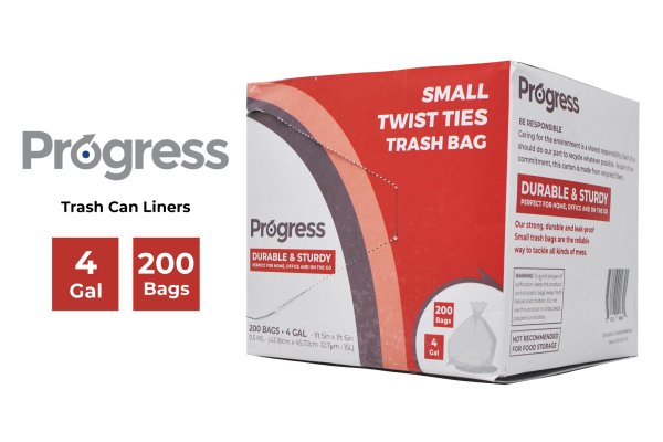 Progress Trash Bags – 4 Gallon Fashion