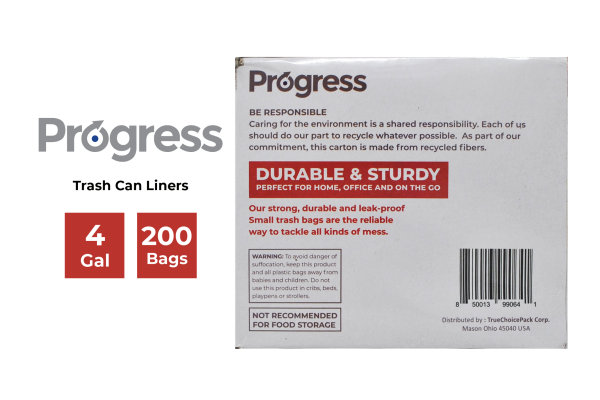 Progress Trash Bags – 4 Gallon Fashion