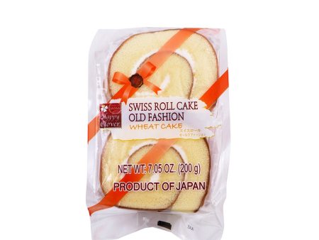 Happy Clover Swiss Roll Cake Old Fashion 7.05oz Fashion