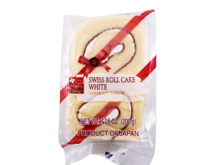 Happy Clover Swiss Roll Cake White 7.05oz Online now