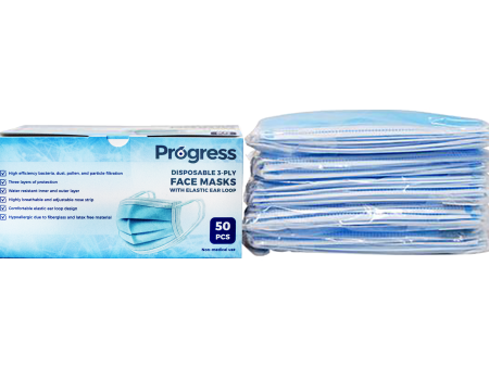 Progress Disposable 3-ply Face Mask Discount