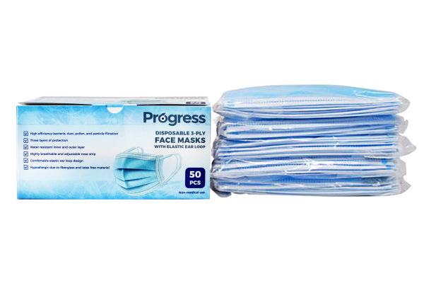 Progress Disposable 3-ply Face Mask Discount