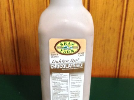 Shaw Farm - Lighten Up™ Chocolate Milk, pint plastic Online Hot Sale