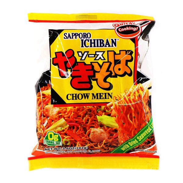 Sapporo Ichiban Chow Mein with Dried Seaweed Laver 3.6oz Online Hot Sale