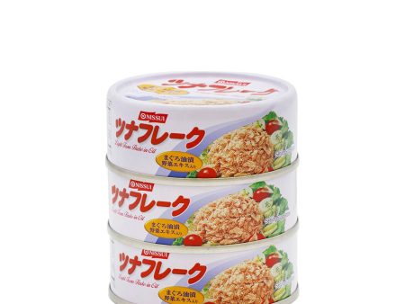 Nissui Light Tuna Flake in Oil 80g x 3 pcs on Sale