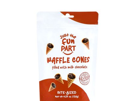 Fun Part Waffle Cones Filled with Milk Chocolate 4.23oz Supply