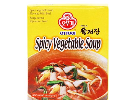 Ottogi Spicy Vegetable Soup 21g x 2 Packs, 42g For Cheap