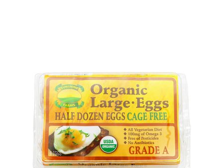 Sunshine Farms Cage Free Organic Large Brown Half Dozen Eggs Online Hot Sale