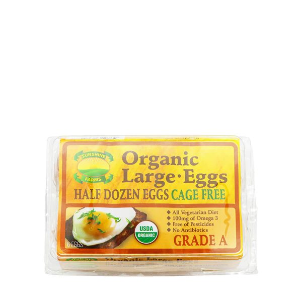 Sunshine Farms Cage Free Organic Large Brown Half Dozen Eggs Online Hot Sale