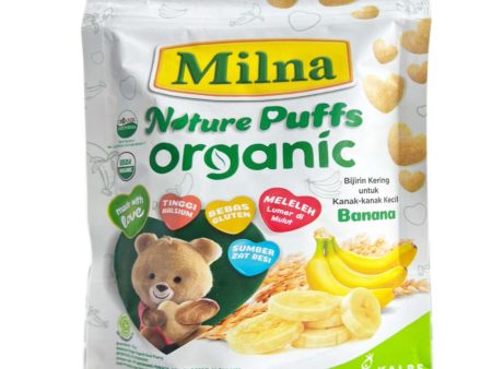 Milna Nature Organic Banana Puff 15g Cheap