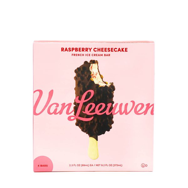 Van Leeuwen Raspberry Cheesecake French Ice Cream Bar 4 Bars, 9.2fl.oz Online Sale