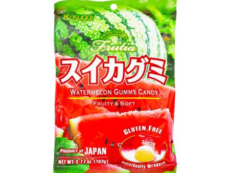 Kasugai Watermelon Gummy Candy 107g Cheap