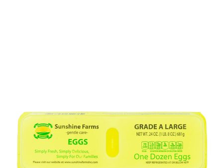 Sunshine Farms Grade A Large White One Dozen Eggs Hot on Sale