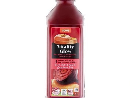 Coles Fruit And Vegetable Juice Vitality Glow 1L Online now