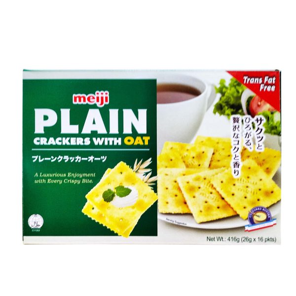 Meiji Plain Cracker with Oat 416g Cheap