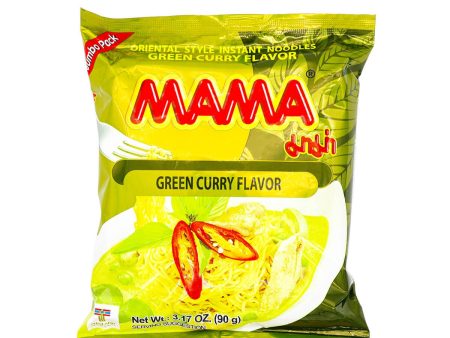 Mama Oriental Style Instant Noodles Green Curry Flavor 3.17oz Online Hot Sale