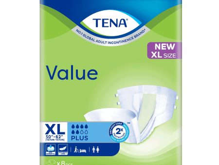 Tena Value Extra Large 8pcs pack For Cheap