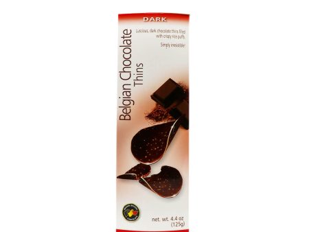 Royal Chocolates Belgian Chocolate Thins Dark Flavor 4.4oz on Sale