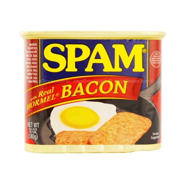 [NON-HALAL] Hormel Spam Luncheon Meat with Bacon 340g on Sale