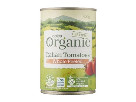 Coles Organic Whole Peeled Tomatoes 400g Online Sale