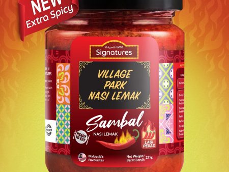 Grab Signature Village Park Lagi Pedas Nasi Lemak Sambal 225g Fashion