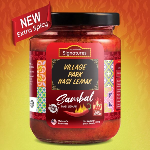 Grab Signature Village Park Lagi Pedas Nasi Lemak Sambal 225g Fashion