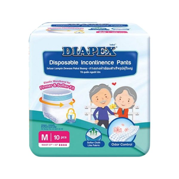 Diapex Adult Diapers Pants (Medium) 10pcs pack Discount