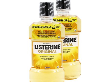 Listerine Original Mouthwash 750ml x 2 Cheap