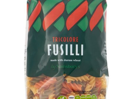 Sainsburys Fusilli Tricolore 500g Fashion